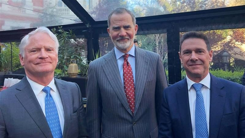 Christoph Bergdolt, su Majestad el Rey Felipe VI y José Pérez Melber
