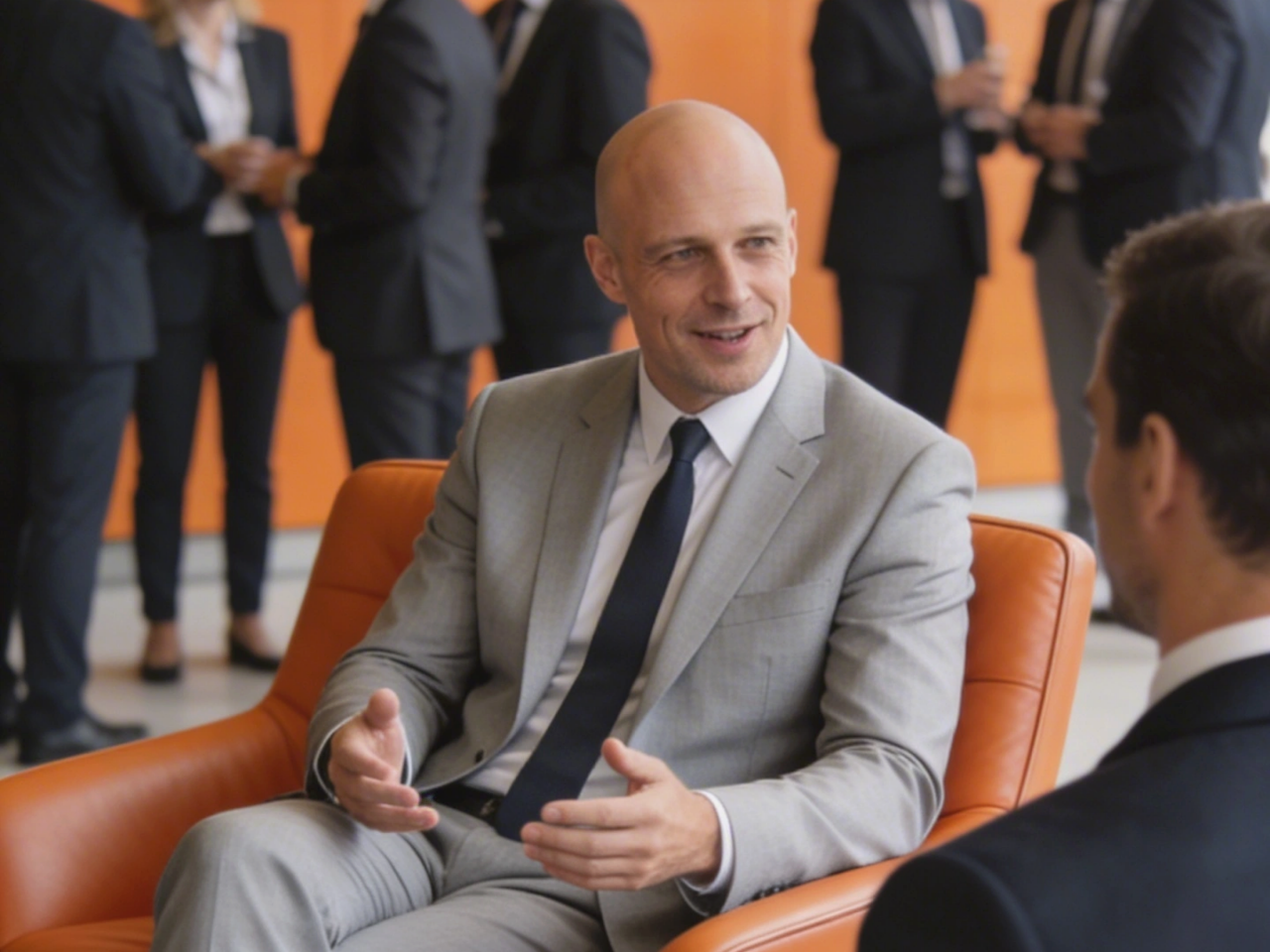 Men talking