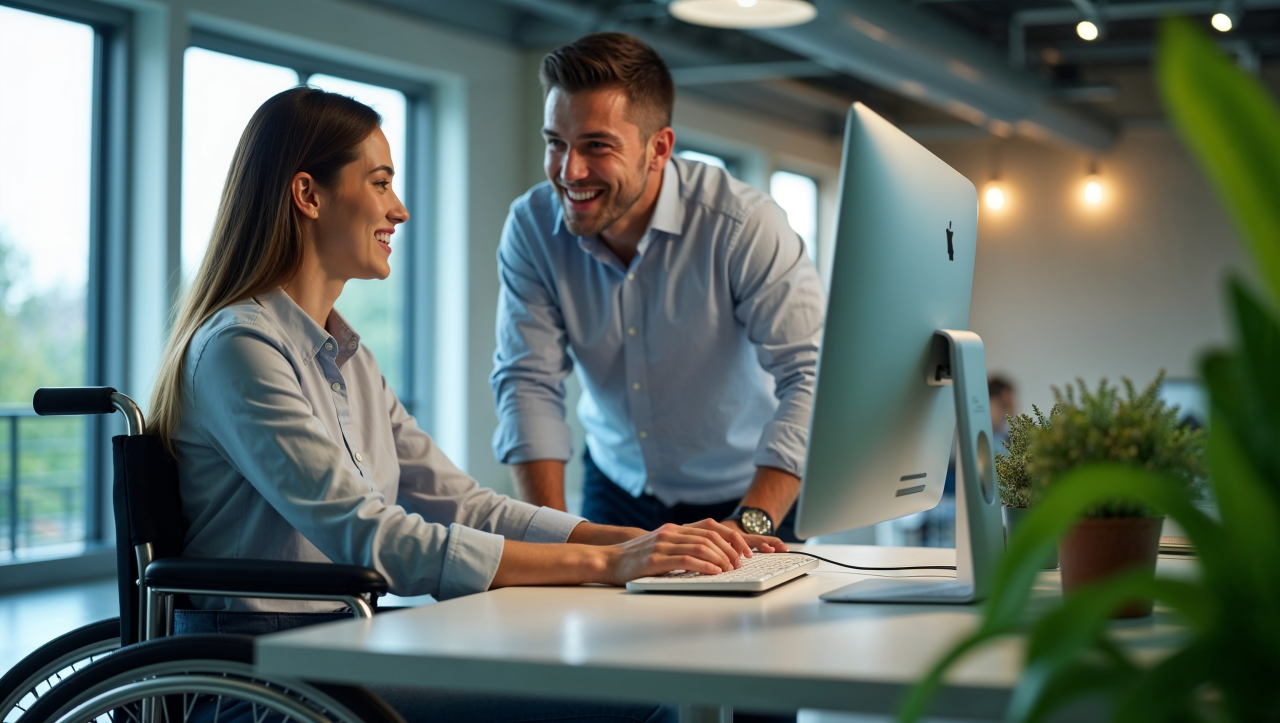 people meeting with computers