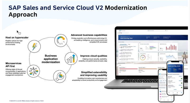 SAP Sales and Service Cloud V2 Modernization Approach